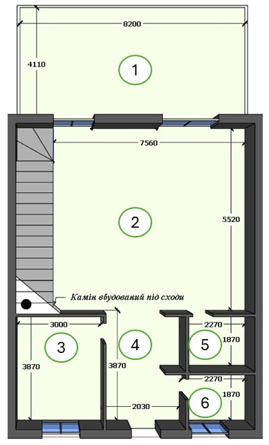 Планування 1го поверху