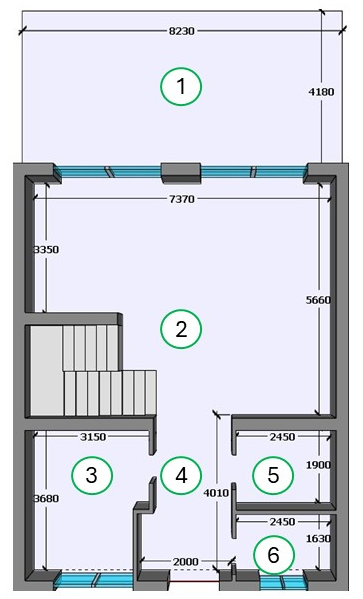 Планування 1го поверху